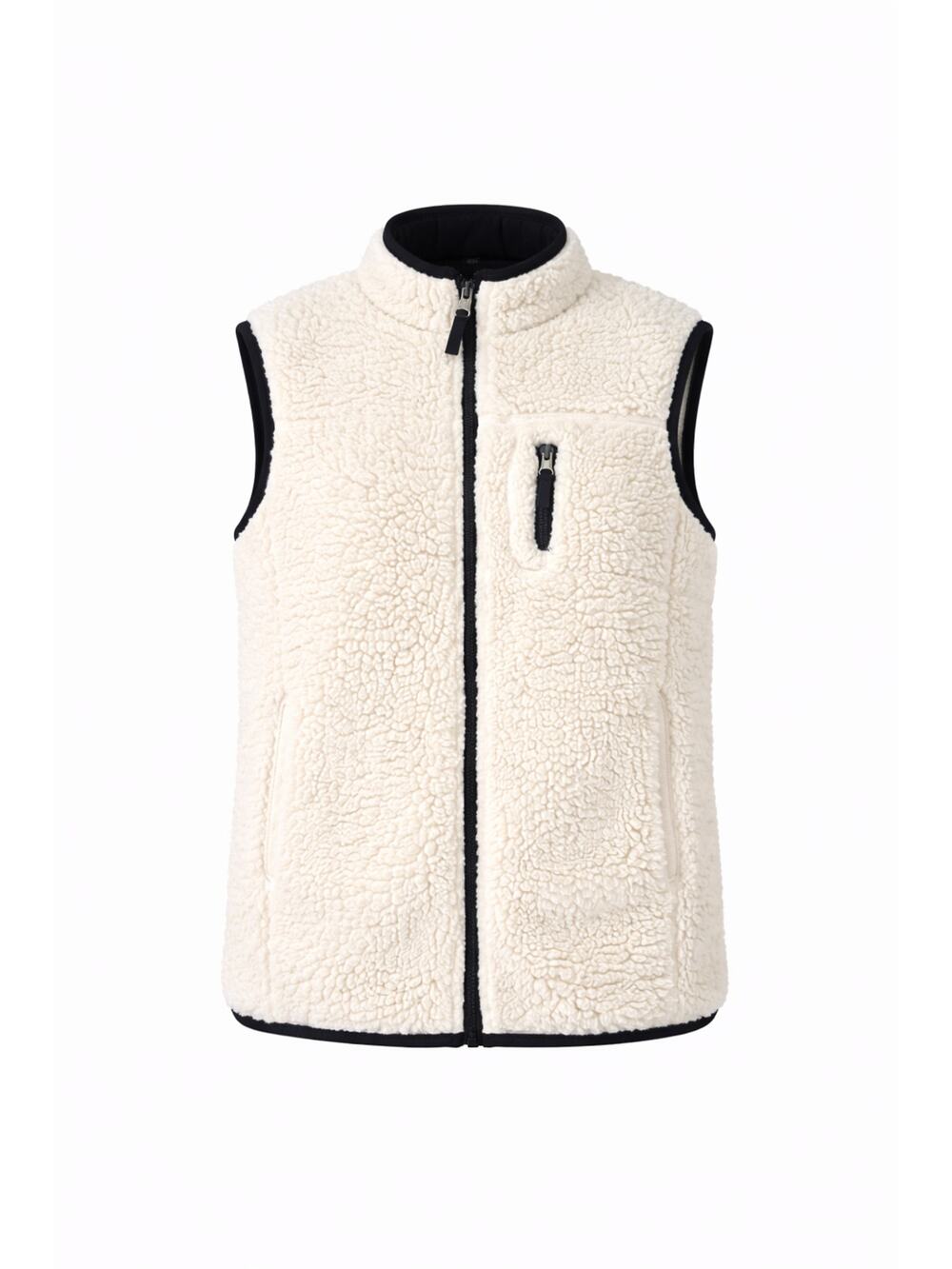 Weatherproof Vintage Sherpa Vest Womens Size S Cream Cozy Casual Staple Layers
